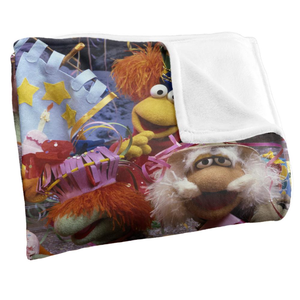 Fraggle Rock Silky Gobo Fraggle 40th Birthday Supersoft Blanket