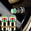 Car Tire Pressure Monitor Valve 36 PSI 2.4 Bar Tire Pressure Sensor Stem Caps for Cars Motorcycles Bicycles Visual