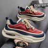 Men's shoes spring new breathable sports shoes men's trend versatile thick-soled heightening casual shoes men