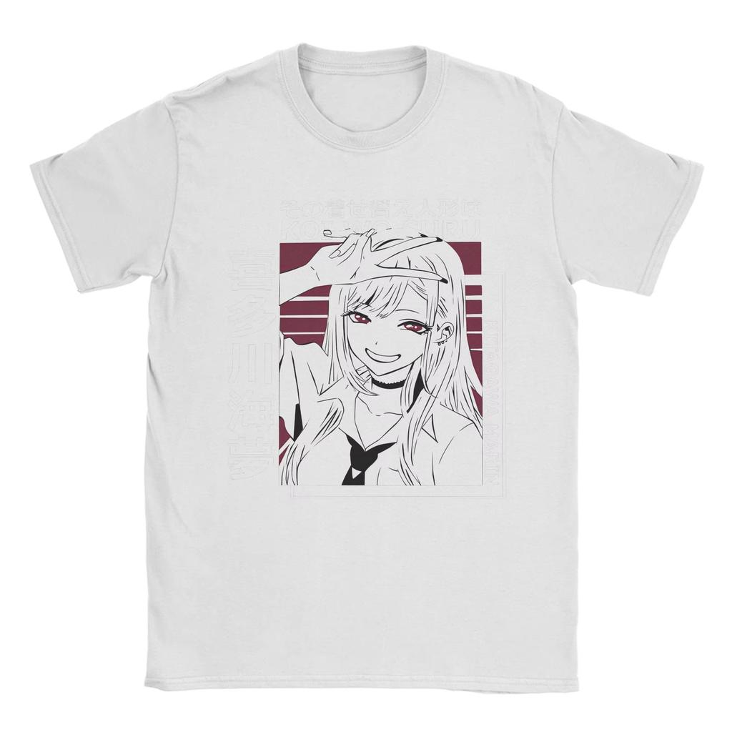 My Dress-Up Darling Marin Kitagawa T Shirt Summer Wakana Gojo Anime Vintage T Shirts 100% Cotton Tshirt for Men Pattern Tees Top