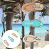 Sign Door Plaque Nautical Beach Summer Slipper Wall Welcome Wood Decor Hanging Ornament Flip Signs Ocean Coastal Flop Decoration
