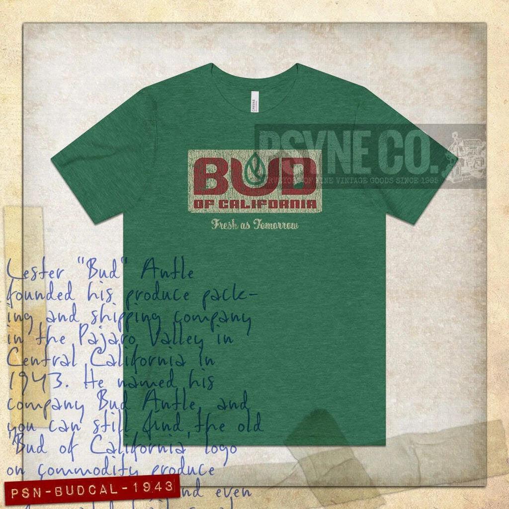 Bud of California 1943 Vintage Men s T shirt M