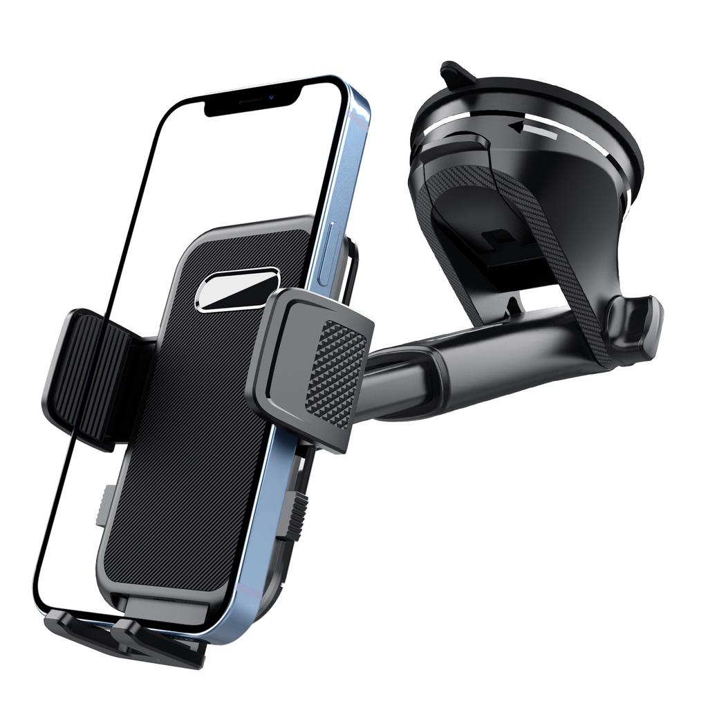 ML239 360 Degree Rotating Car Phone Mount with Telescopic Arm Suction Cup Base Cellphone Holder