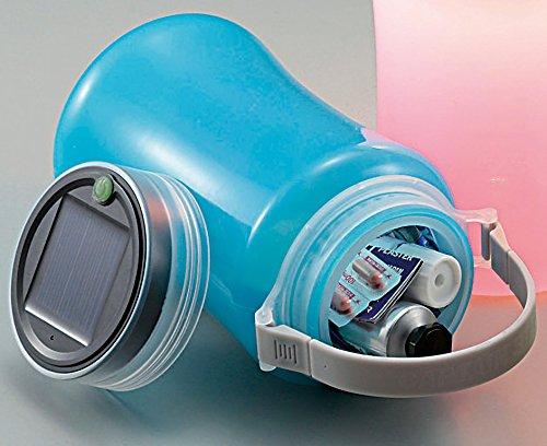 Captain Stag Camping Lantern Light, Floating LED Lantern Type II, Solar & USB Rechargeable, Pink, UK-4046