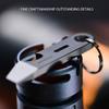 1 Titanium Alloy Keychain Pendant - Multi-Functional EDC Tool with Bottle & Box Opener, Durable Metal Key Ring for Car Keys