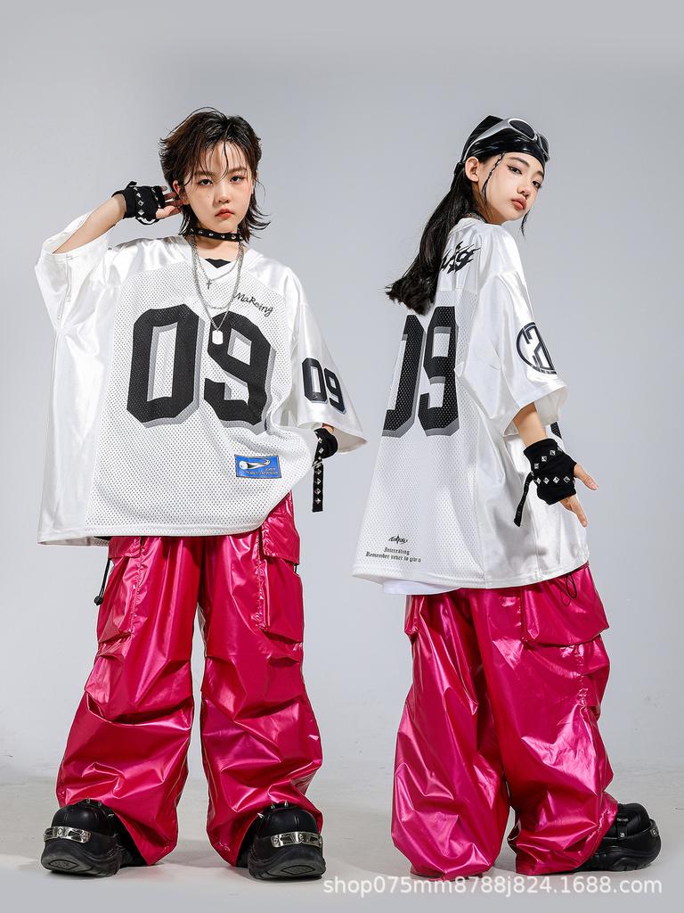 Street Style Hip Hop & Jazz Dance Outfit pro děti - Letní vystoupení pro chlapce a dívky