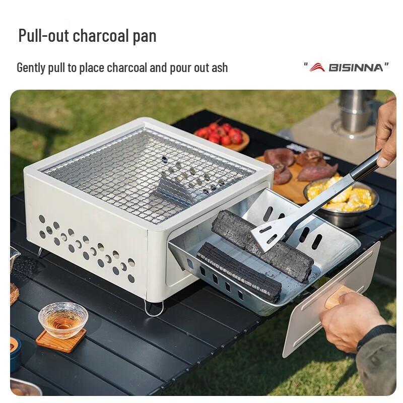 BSWolf Portable Smokeless Charcoal BBQ Grill