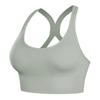 Seamless Breathable Sports Bra Back Closure Cross Back Push Up For Yoga Running