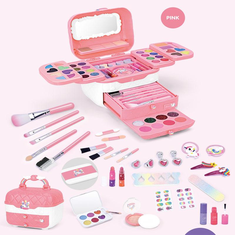 Children'S Makeup Nail Polish Lipstick Girl Makeup Toy Boxed Girl Cosmetics Makeup Box