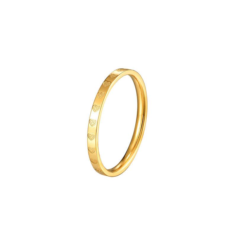 Retro Ins Wind Schwanz Ring Verblasst Nicht Farbe Damen Nische Einfach Schlicht Ring Ring Titanstahl Liebesring Premium