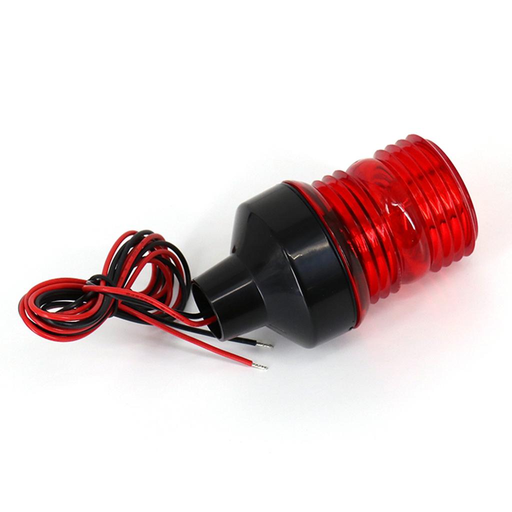 Skiff Marine LED Navigation Red 360 Degree Anchor Light Waterproof Signal Lamp for Yacht Pontoon Boats