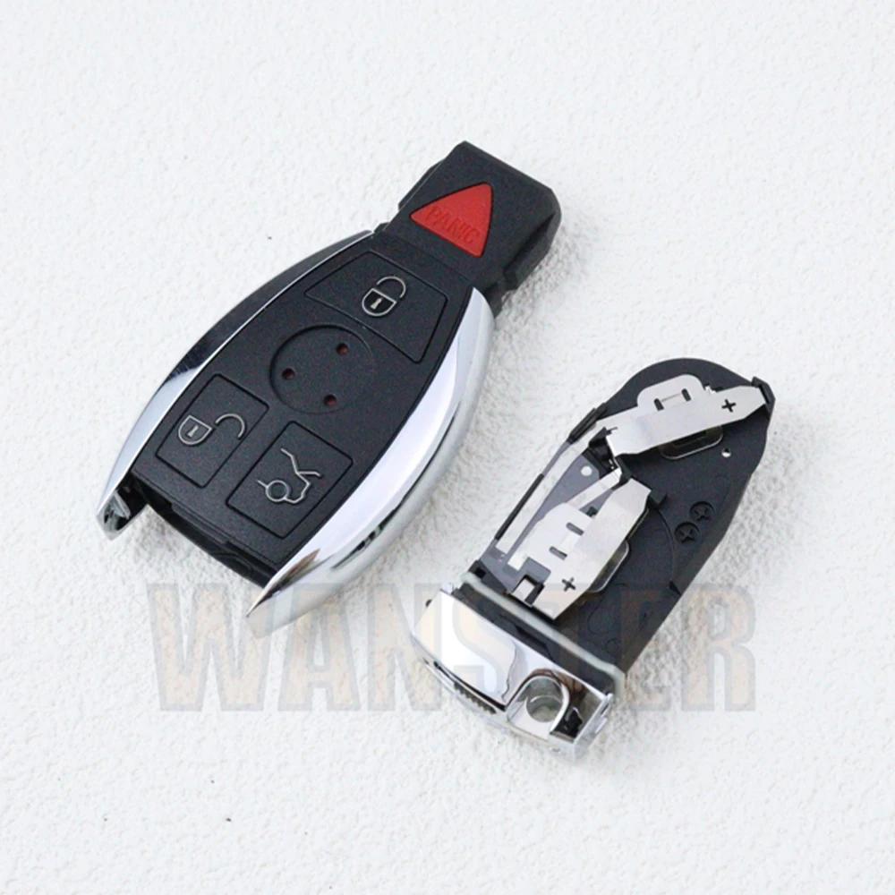 3/4 Knöpfe Ersatz Auto Schlüsselgehäuse Fernbedienung Gehäuse Schale Für Mercedes Benz Cl Slk Clk C E S Klasse Bga Nec Doppel-/Zwei/2 Batterie B- (3-1 Bottons) black