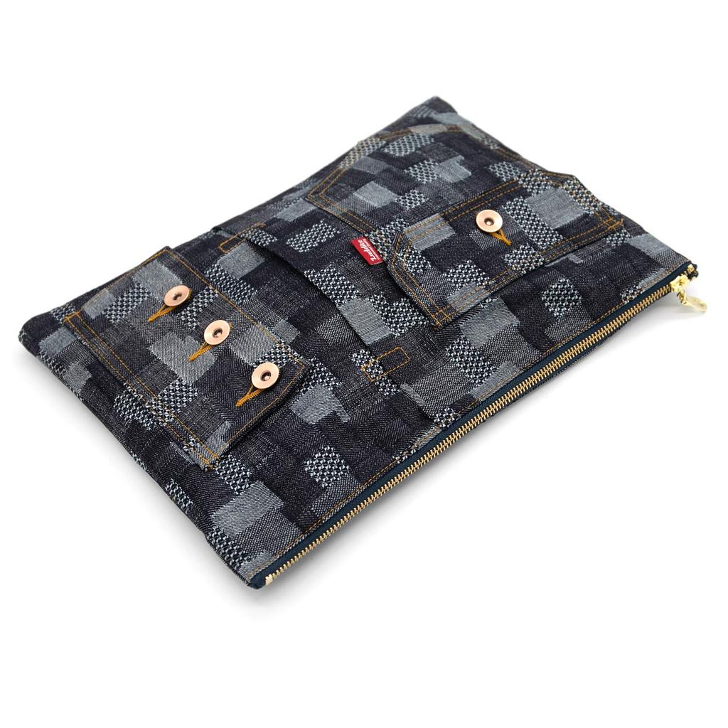 Luddite Bag-in-Bag A4 Denim Patchwork LDD-A4BIB-101