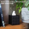 Modern Tissue Box Holder Square,Napkin Holder Pumping Paper Case Dispenser,Facial Tissue Box Cover for Home Bathroom Office Desk