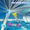 Pull-Back Fireworks Spray Water Gun Outdoor Splash Games Toy for Pool Lawn Activities Kids Summer Interactive Water Spray