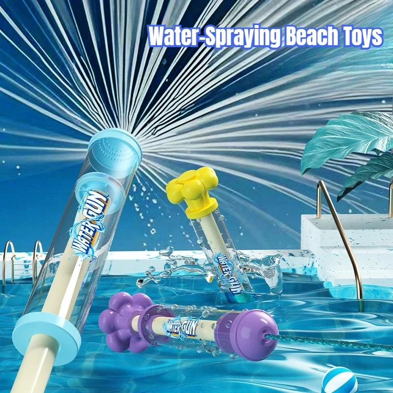 Pull-Back Fireworks Spray Water Gun Outdoor Splash Games Toy for Pool Lawn Activities Kids Summer Interactive Water Spray