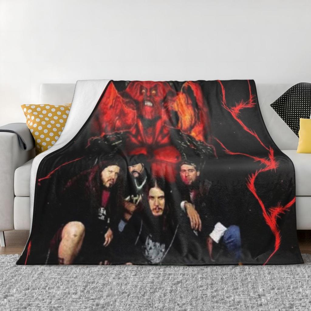 US Pantera Band Dimebag Darrell Poster Blanket Soft Warm Flannel Throw Blanket Bedding for Living room Picnic Travel Home Sofa