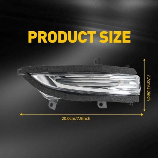 Right Side Rearview Mirror Turn Signal Amber Light For Lexus LX570 GX460 2010-23