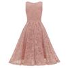 Elegant Vintage Lace Dress for Women V Neck Ruched Bust Cinched Waist Milkmaid Prom Skater Midi Cocktail Evening Party Formal Special Occasion Outfits