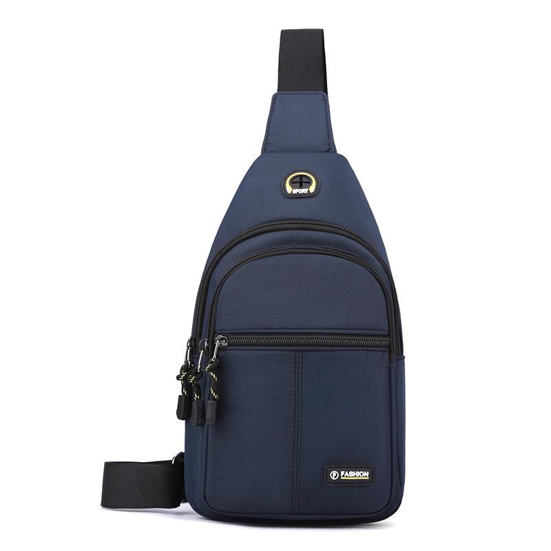 Men's breast bag, casual shoulder bag, light travel sports chest bag, versatile trend fashion men's crossbody small backpack