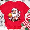 Merry Christmas Santa Claus Shirt Cute Christmas Tshirt Unisexs Xmas Short Sleeve Shirts Holiday Clothes