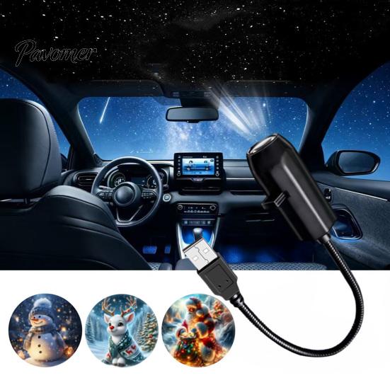 Christmas Projector Lights Rotating Lights, Holiday Projection Light, 360 Degree Rotation Festive Light Dynamic Projector, Multiple Patterns