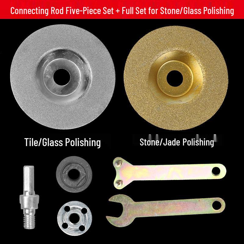 Angle Grinder Adapter Kit for Electric Drills: Saw Blade, Cutting Disc & Polishing Accessories