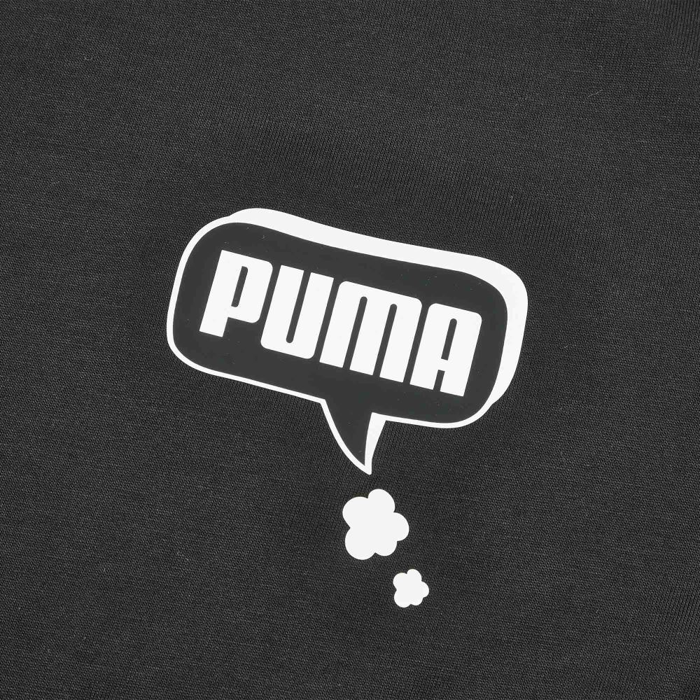 Puma T Shirts Unisex Black Crew Neck Moderate 695497-01