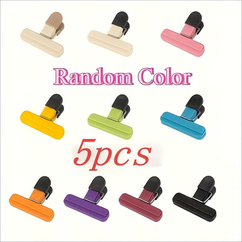 5/10-Pack Extra-Large Snack Clips | Heavy-Duty Seal Design, Comfortable Handles - Ideal for Kitchen, Home, Office, and Snack Bags 5
