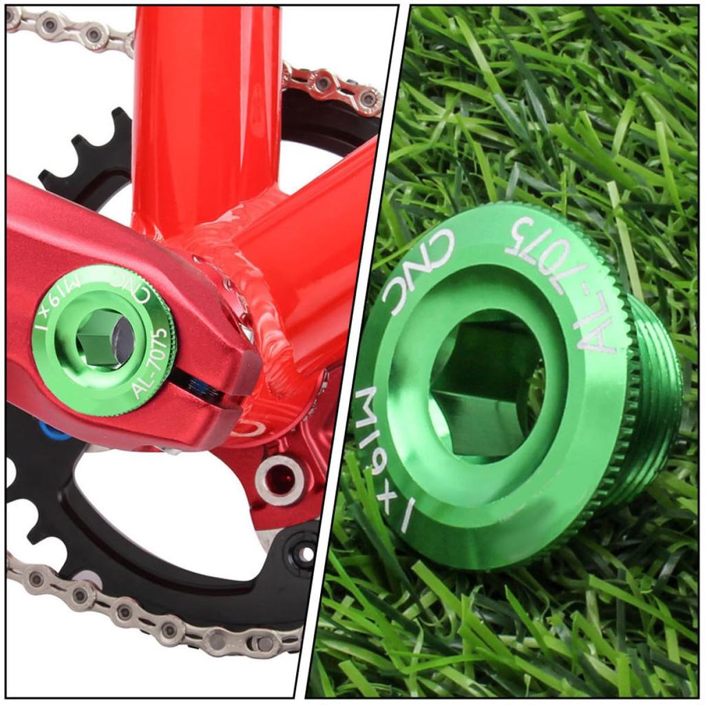 VALICLUD Crank Cap M19 Set of 2 Bicycle Crank Bolt