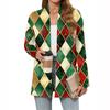 Women's Christmas Printed Lightweight Cardigan Long Sleeved Casual Loose Thin Fit With Pockets Cardigan Jacket