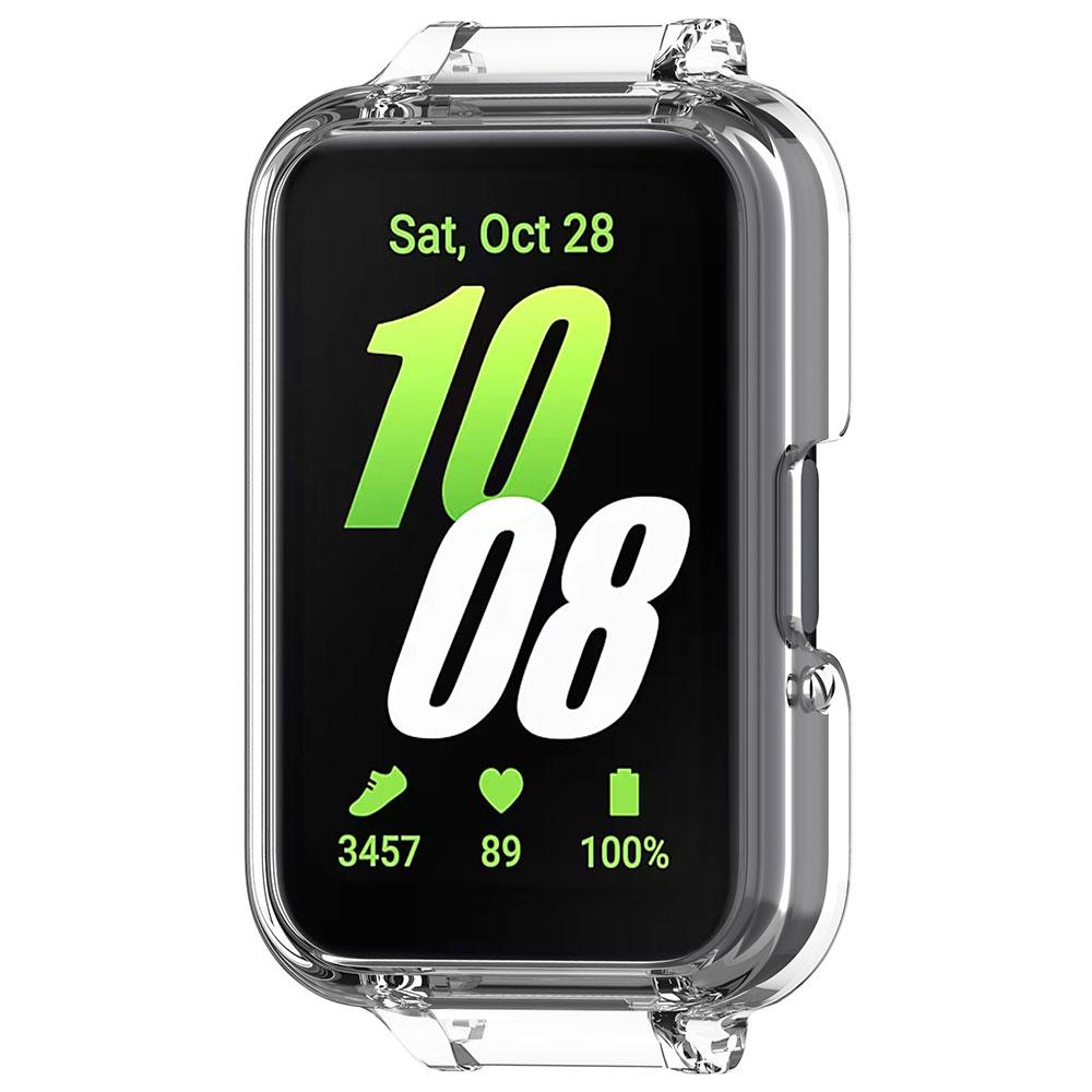 Samsung Galaxy Fit3 Akıllı Saat İçin PC Koruyucu Kılıf Darbeye Dayanıklı Saat Sert Ekran Koruyucu Kapak Kabuk