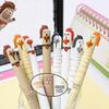 1/4pcs Creative Cartoon Horse Gel Pen 0.5mm ST Tip Ballpoint Quick Dry Ink Smooth Writing Pen for Daily Study & Office