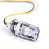 2X 6Led Motorcycle Mini Amber Turn Signal Lights Blinker Indicator Black 12V New