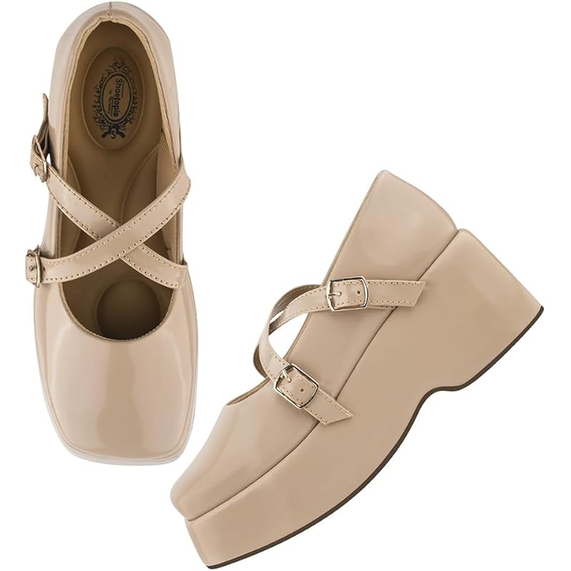 Shoetopia Stylish Solid Buckle Detailed Beige Pumps For Women & Girls /Eu40