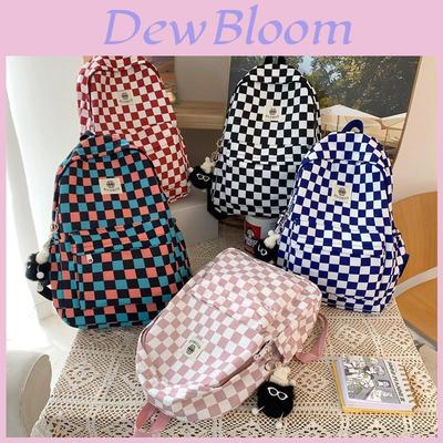 Korean Style Dual Shoulder Bag With Durable Nylon Material And Waterresistant Features For High School Students