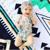 Infant Girls' Long-Sleeve Sun Protection Swimsuit (Ages 0-8)