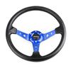 Deep Dish Corn Universal Racing PU Leather Steering Wheel 350mm 14inch Aluminum Alloy Auto Sport Drifting Steering Wheels 92mm