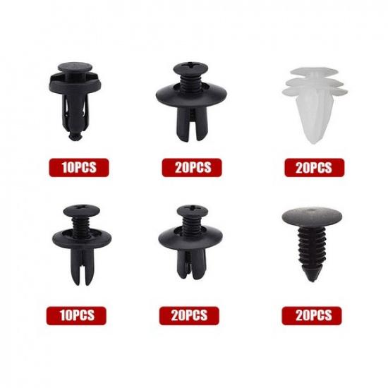 100pcs Car Body Plastic Trim Retainer Fastener Clips Push Pin Accessories Kit