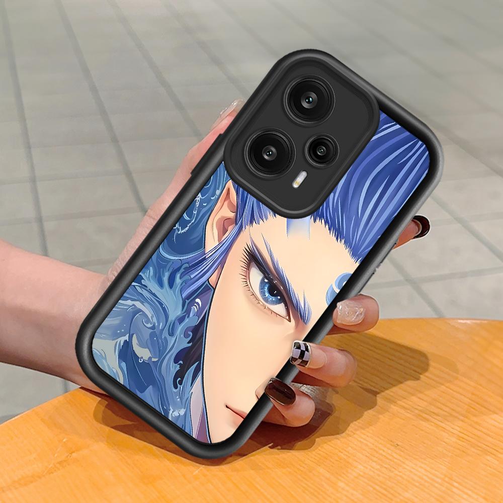 Mäkký silikónový štvorcový rebrík so vzorom tlače Púzdro telefónu s úplným krytom na fotoaparát Gumené puzdro odolné voči nárazom pre Xiaomi Redmi