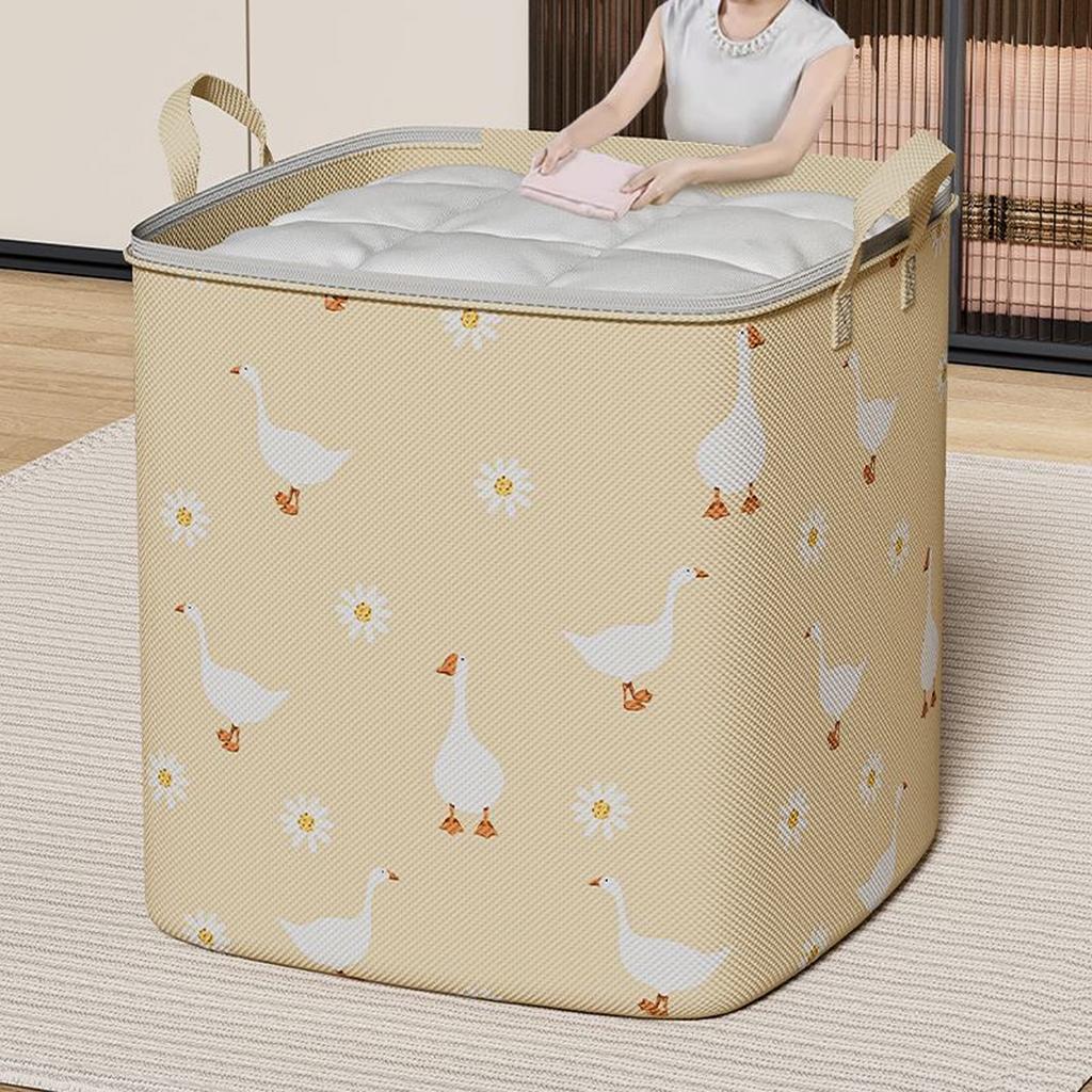 Quilt Organizer Aufbewahrungstasche mit Griff, tragbar, faltbar, Quilt-Tasche, Kleiderschrank, Kleidung, Aufbewahrung, staubdicht, Organizer mit großer Kapazität