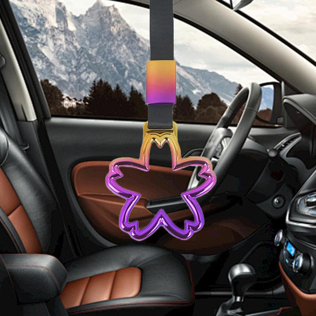 Pasek Uchwyt Samochodowy w Kształcie Serca Serca do Samochodu Wiszące Pętle na Tylny Zderzak Pierścień Ostrzegawczy Wnętrze Pojazdu Dekoracja Autokaru Osoby Starsze