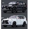 1/18 Scale Large Lexus LX570 Off-road SUV Metal Alloy Diecast Car Model Vehicle Sound & Light Collection of Fine Gift for Hobbies Boys