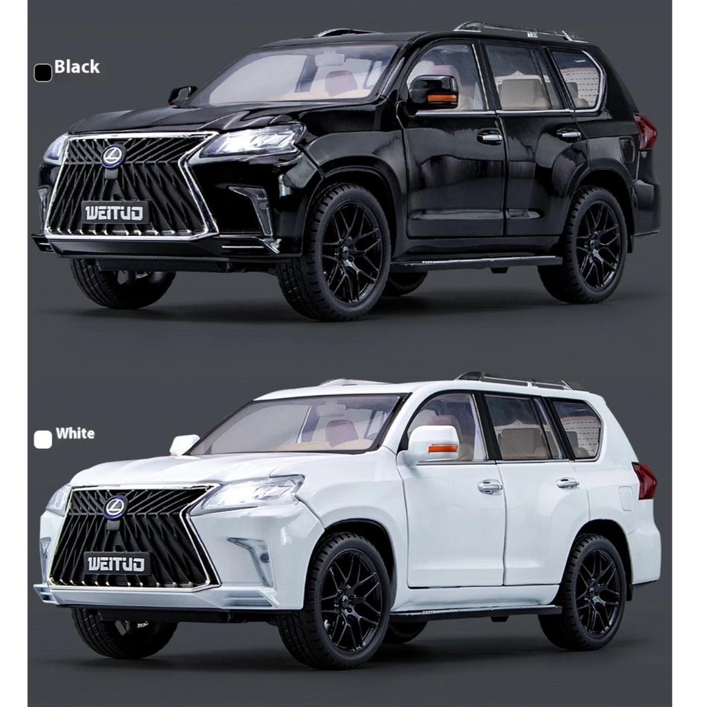 1/18 Scale Large Lexus LX570 Off-road SUV Metal Alloy Diecast Car Model Vehicle Sound & Light Collection of Fine Gift for Hobbies Boys