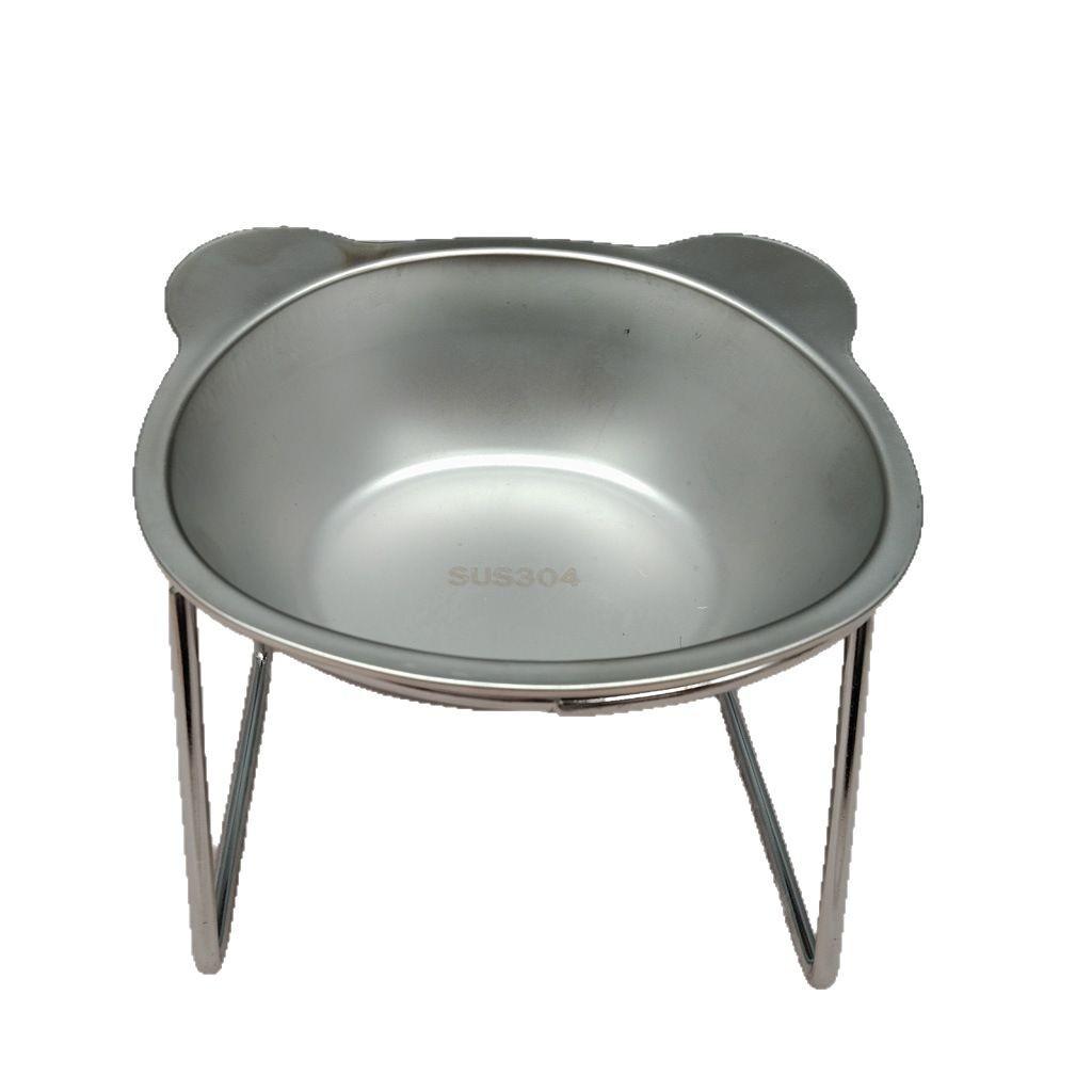 Pet Supplies 304 Stainless Steel Cat & Dog Water and Food Bowl with Neck Protection Design