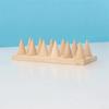 Retro Finger Rings Holder Decorative Ring Storage Rack Wood Cone Ring Display Stand  Key