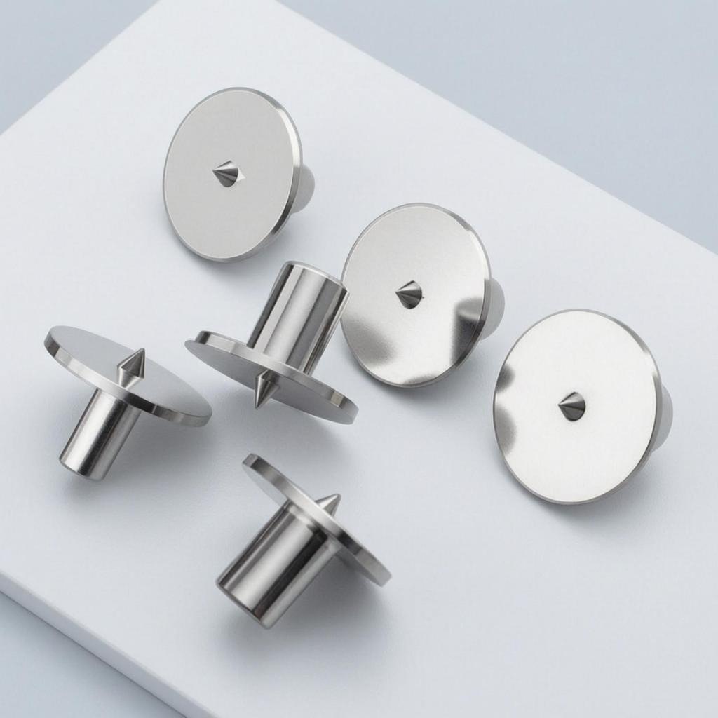 6 Pieces Locating Pin Thickened Construction Shiny Alignment with Flange