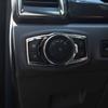 My Good Car Stainless Steel Headlight Switch Sequins Cover Trim Stickers For Ford Focus 3 4 MK3 Kuga Escape Mustang Everest