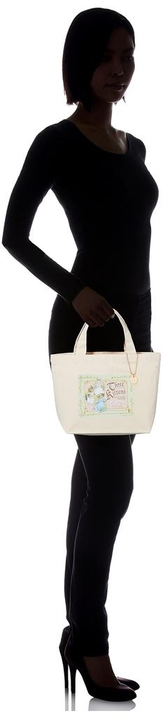 PETER RABBIT(TM) Lunch Bag, Lightweight, Bento-Sized, Cute Canvas Cat Design, 2211-0632-000, Off-White