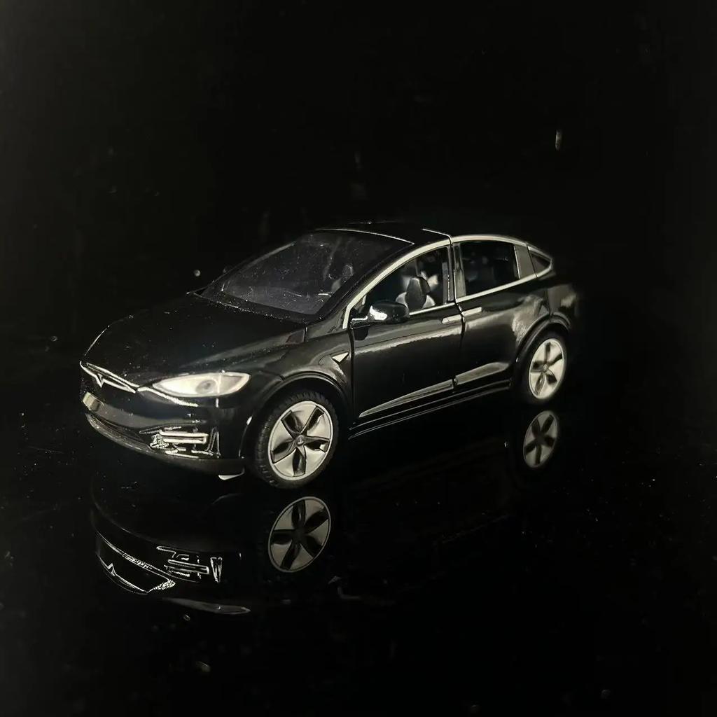 VKYA1 1/32 Tesla Cybertruck Modell 3 Modell S Modell X Modell Y Spielzeugauto Diecast Metall Off Road Sammlung Rückzieher Sound Licht Geschenk Junge